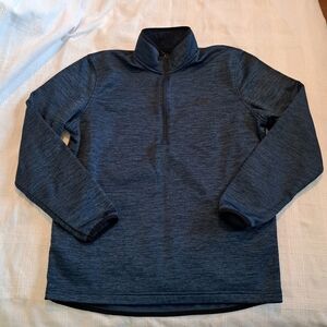 Under Armour men's cold gear blue 1/4 zip sweater, VGUC